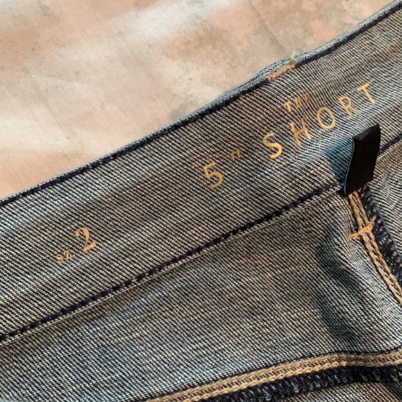 5”• WHBM denim shorts, distressed - Picture 6 of 11